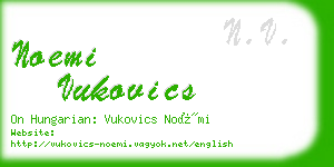 noemi vukovics business card